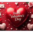thumbnail image 3 of Valentine's Day Banner Heart Balloons Pink Roses Gift Box Backdrop Party Supplies Photography Props Romantic Decorations Festive Décor Background, 3 of 3