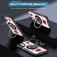 thumbnail image 4 of for Samsung Galaxy S23 FE Case, Dual Layers Shockproof Kickstand Cell Phone Cover Protective with Rugged Ring Holder, Carbon Fiber Military Heavy Duty Case for Samsung Galaxy S23 FE, Rosegold, 4 of 9