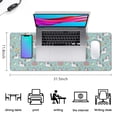 thumbnail image 5 of Long Mouse Pads for Desk,Light Blue Cartoon Unicorn Donut Lollipop Desk Mats on Top Of Desks, Desk Mouse Pad Extra Large with 3mm Non-Slip Base and Stitched Edge for Gaming,Work,Home 31.5"x11.8", 5 of 5