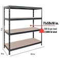 thumbnail image 2 of Ar Shelving Garage Series 71 in. H X 59.4 in. W X 18 in. D Metal Shelving Unit, 2 of 8