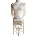 thumbnail image 2 of Bikini Cadena Arnés Rhinestone Yinane Dorado, 2 of 8
