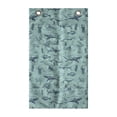 thumbnail image 1 of Nautical Hanging Pocket Organizer, Vintage Marine Style Pattern with Whale Shark Jellyfish Seahorse, Printed Polyester Storage Bag with Pockets, 21" x 31", Dark Sky Blue Seafoam, 1 of 2