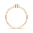 thumbnail image 2 of ANGARA Natural Bezel-Set Diamond Solitaire Engagement Ring in 14K Rose Gold for Women (Size-4.4mm| Color-G| Clarity-VS2) | April Birthstone, Anniversary, Jewelry Gift for Women | Natural Diamond Ring, 2 of 9