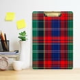 thumbnail image 2 of FORMRS Acrylic Clipboard with Low Profile Clip Standard A4 Letter Size, 12.5" x 9", Red Green Pattern, 2 of 8