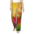thumbnail image 2 of Kdxio Women's Comfy Stretch Rose PsychedelicPrint Drawstring Pajama Pants-X-Large, 2 of 9