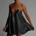 thumbnail image 4 of Vestido de playa para damas Vestido elegante con escote en V profundo Vestido sexy con dobladillo con volantes y correa de espagueti FLhrweasw Nuevo, 4 of 7