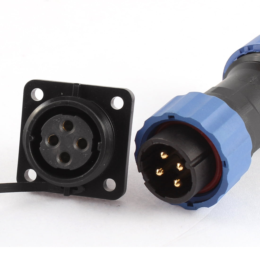 Unique Bargains SD20 20mm 4 Pin 4P Square Waterproof