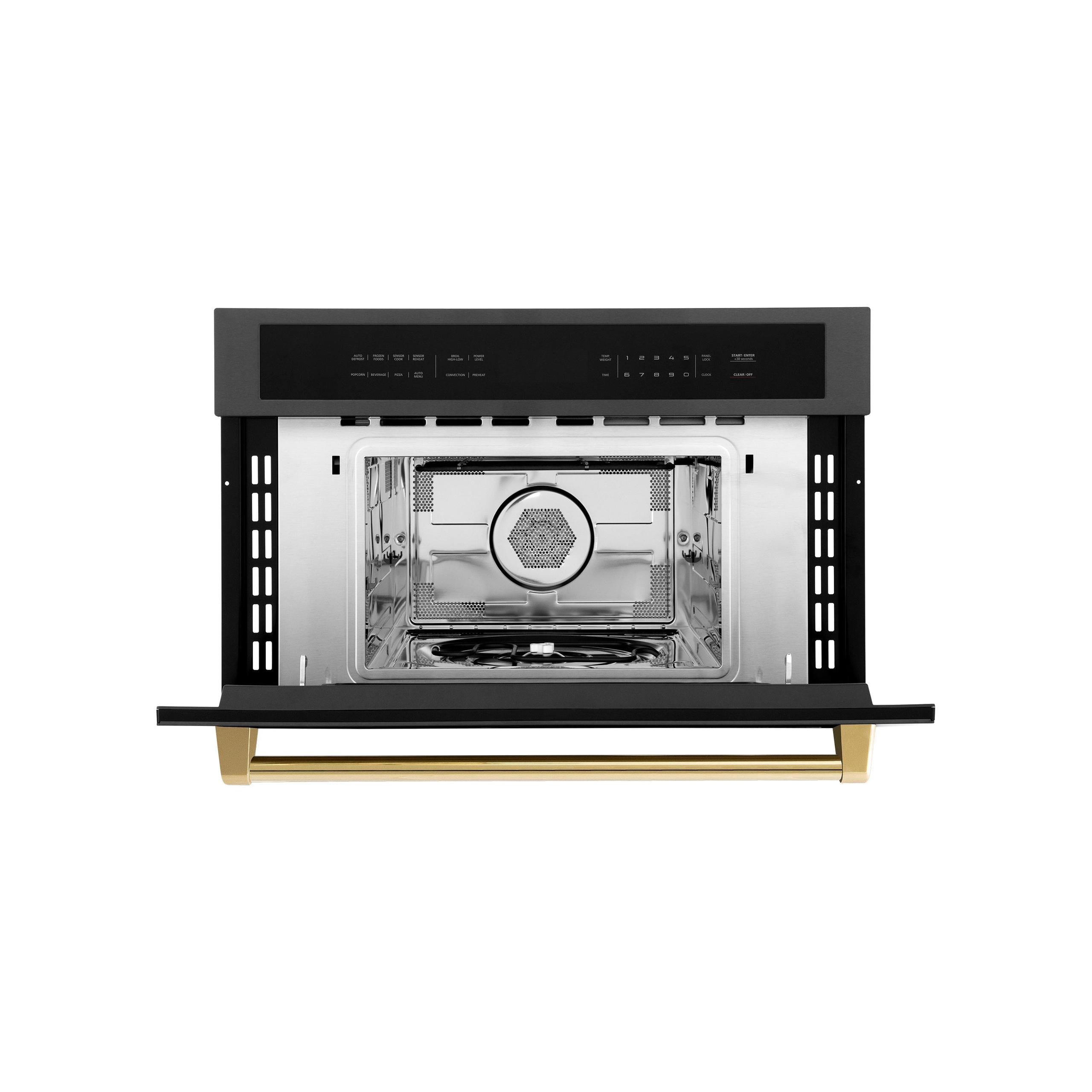 ZLINE KITCHEN AND BATH MWOZ30BSG built in microwave