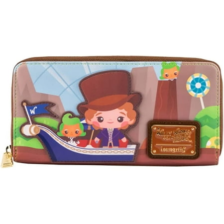 Loungefly Charlie and the Chocolate Factory Wonka 50th Anniversary Faux Leather Wallet