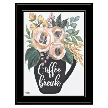 

Coffee Break by Michele Norman Ready to Hang Framed Print Black Frame