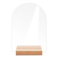 thumbnail image 1 of Clear Acrylic Wedding Table Sign with Wooden Base Smooth Edge Widely Used DIY Acrylic Board Holiday Party Decoration, 1 of 8