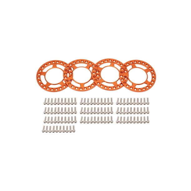 Vogacara Anillo de rueda de 4 piezas, piezas de círculos de ruedas profesionales, accesorio modificado, reemplazo de anillos exteriores de Type2 NO2