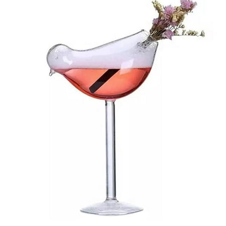 

Tohuu Bird Cocktail Glass Unique Bird Shaped Drinking Glasses Martini Goblet Cups Glassware Champagne Coupe Glass for KTV Home Bar Club sincere