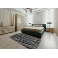 thumbnail image 4 of Ahgly Company Indoor Round Patterned Mid Gray Novelty Area Rugs, 6' Round, 4 of 6