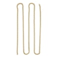 thumbnail image 2 of 36" Gold Wheat Chain Necklace by Bead Landing – 4.5mm Nickel-Free Iron Chain for Pendants & DIY Jewelry Projects - 12 Pack, 2 of 2