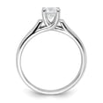 thumbnail image 2 of Primal Silver Sterling Silver White Diamonore 5.25mm Engagement Ring, 2 of 6