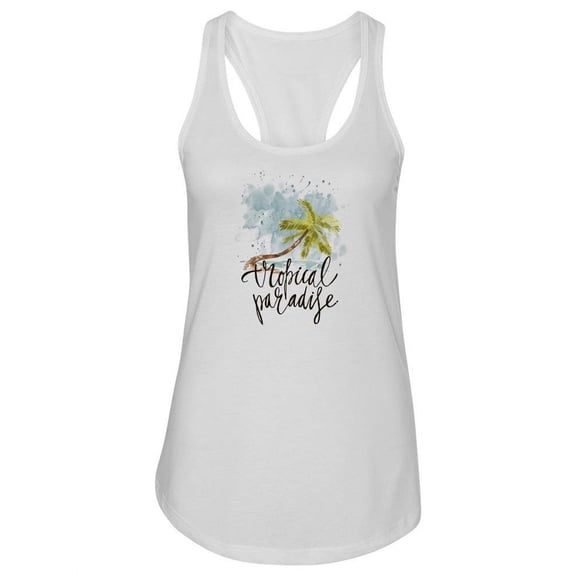 Tropical Paradise Racerback Tank Women -Image by Shutterstock, Female x-Large