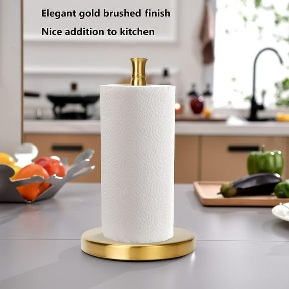 Marble Countertop Paper Towel Holder - Kitchen Collection 5.13x12.75" Space-Saving Stand for Home Cooks