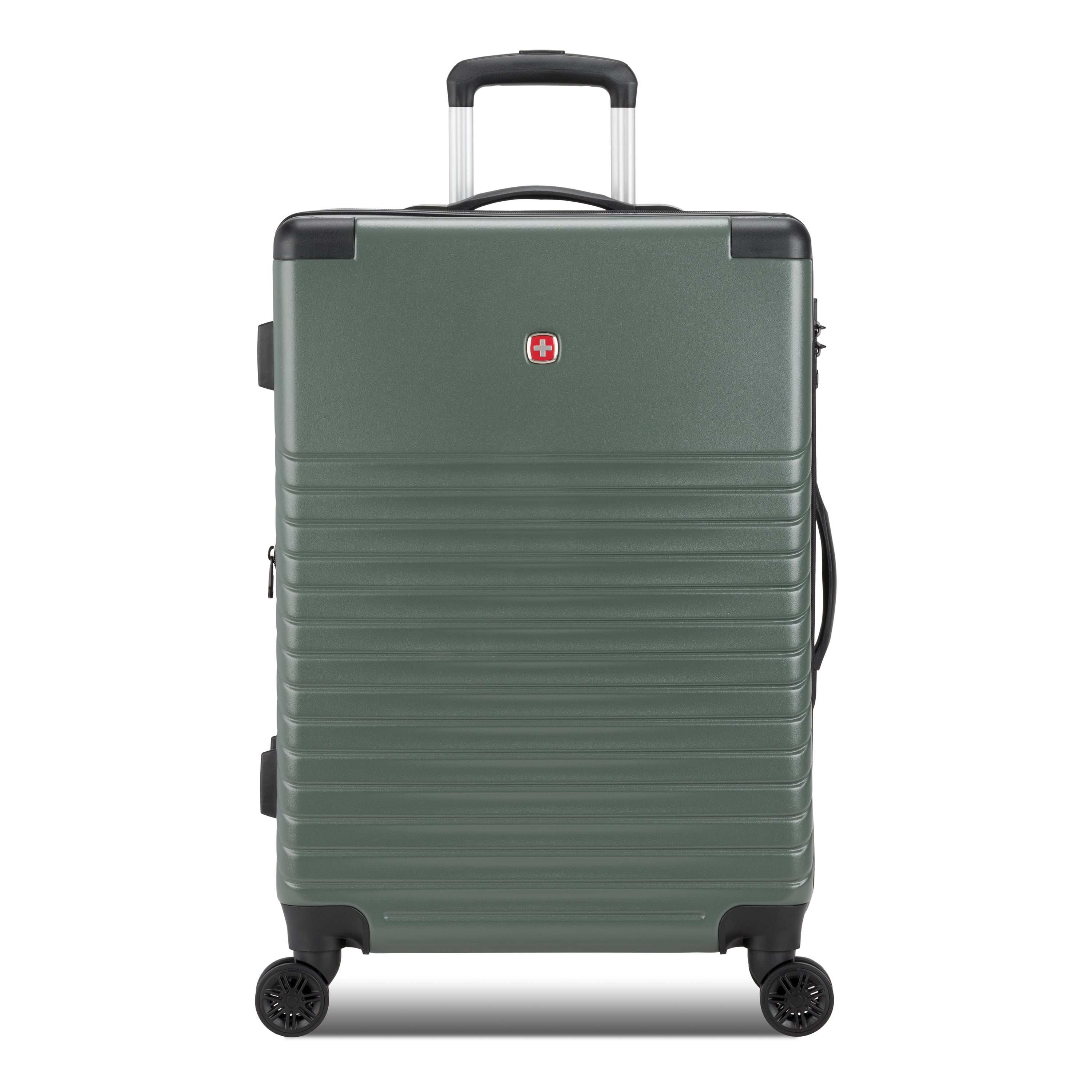 SWISSGEAR Edge Hardside Medium Checked Spinner, Thyme Green