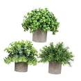 thumbnail image 4 of 3 piezas de pequeñas plantas falsas, plantas artificiales en maceta, plantas decorativas de imitación en maceta para estante de oficina, decoración de Estilo I, 4 of 8