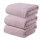 thumbnail image 1 of Juego de toallas de baño a rayas de terciopelo de 3 toallas de secado rápido súper absorbentes de 75x35 cm para casa, viajes, playa y gimnasio, 1 of 2
