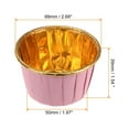 thumbnail image 2 of Uxcell Pink Gold Cupcake Cups, Aluminum Foil Standard Cupcake Liners 150 Pack, 2 of 6