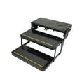 thumbnail image 2 of Lippert Components Entry Step 3722615 2 Electric Folding Steps; 24 Inch Width x 9 Inch Depth; With 7 Inch Rise; Up To 300 Pound Weight Capacity; Permanent Mount; Square Edge Steps, 2 of 4