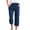 Navy, variant on Lixiuxyad Womens Capris Pants High Waist Drawstring Comfy Casual Pants Casual Lightweight Loose Trousers with Pockets Green