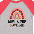 thumbnail image 4 of Inktastic Mimi and Pop Love Me Girls Granddaughter Rainbow Girls Toddler T-Shirt, 4 of 5