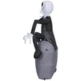 thumbnail image 3 of Halloween Inflatable Jack Skellington on Tombstone, 3 of 6