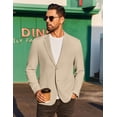 thumbnail image 4 of COOFANDY Men's Linen Blazer Jacket Lightweight Two Botton Sport Coat Slim Fit Business Suit Jacket, 4 of 6