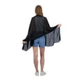 thumbnail image 6 of Tahari Women's Super Soft Oversized Wrap, Black, 6 of 7
