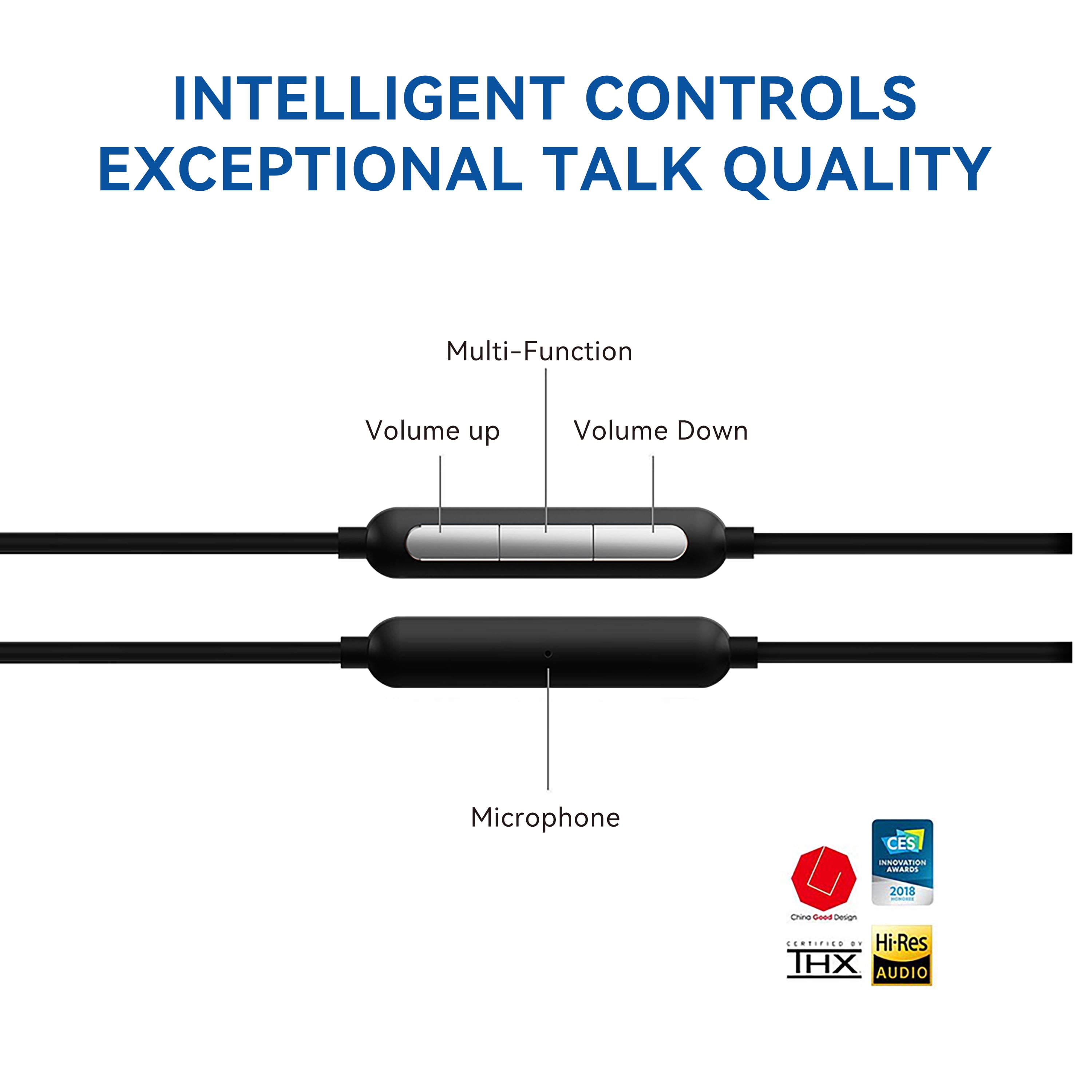 1MORE Triple-Driver Wired in-ear Earbuds Headphones with Microphone, 3.5mm Audio Jack, Silver