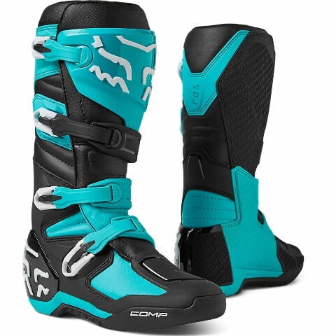 NEW! Fox Racing Comp Dirt Bike MX SXS ATV Boots - Teal - Men's Size 10