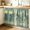 Turquoise Gray Green, variant on Blue Coastal Jellyfish Cabinet Curtain 28"Wx51"L,Dustproof Storage Cabinet Curtain with Self Adhesive Tape,Summer Beach Starfish Botanical Tall Pantry Cover Drape for Kitchen,Utility Closet
