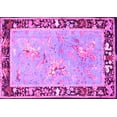 thumbnail image 1 of Ahgly Company Indoor Rectangle Animal Pink Traditional Area Rugs, 2' x 5', 1 of 4