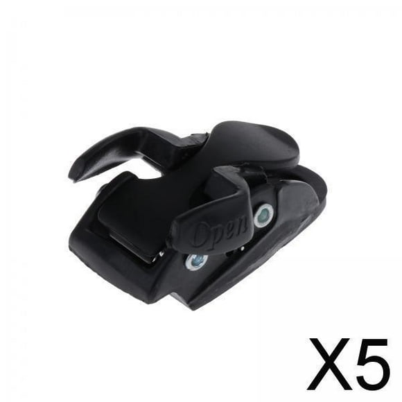 Colaxi 5xInline Roller Skate Buckle Mounting for Skiing Ice Skates Accessories black