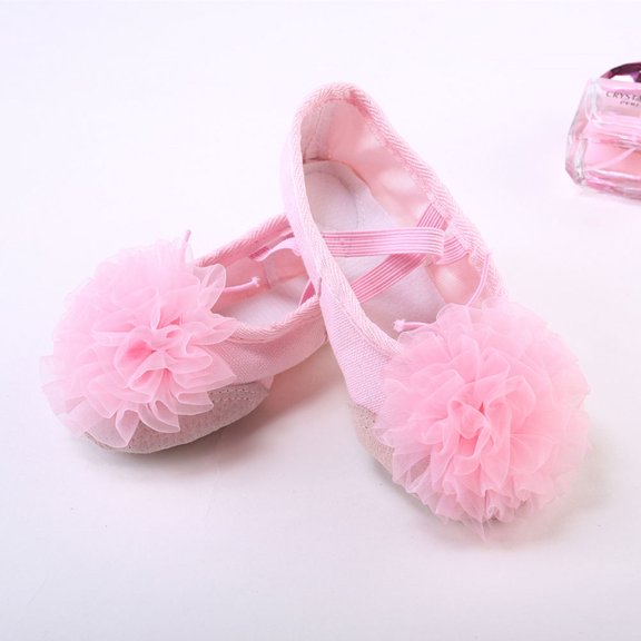 ETEREAUTY 1Pair Pink Belly Dance Shoes with Durable Material Elastic Strap Professional Anti Slip Sole for Performance