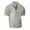 Gray, variant on Maean Mens Short Sleeve Shirts Big and Tall T Shirts for Men Button up Tshirt Pullover Tops S-5XL