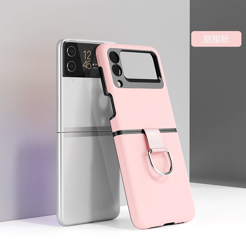 Lisade Case With Ring For Samsung Galaxy Z Flip 3 5g Ultra Thin Protective Anti Drop Scratch Proof Z Flip 3 Case Cover Solid Color 2 In 1 Case For Samsung Z Flip 3 Pink Walmart Com