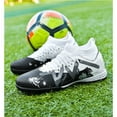 thumbnail image 3 of Lightweight Soccer Cleats for Turf & Grass, Breathable Knit Upper, Colorful Studded Sole Football Shoes for Men Women, Non-Slip Grip, Comfortable Training Sports Boots**, 3 of 8