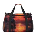 thumbnail image 1 of Easygdp Sunset River Western Cowboy Bolsa de Gimnasio, Bolsa de Viaje Duffel, Bolsa de Fin de Semana con Compartimentos, Bolsa de Mano para Noche, 1 of 7
