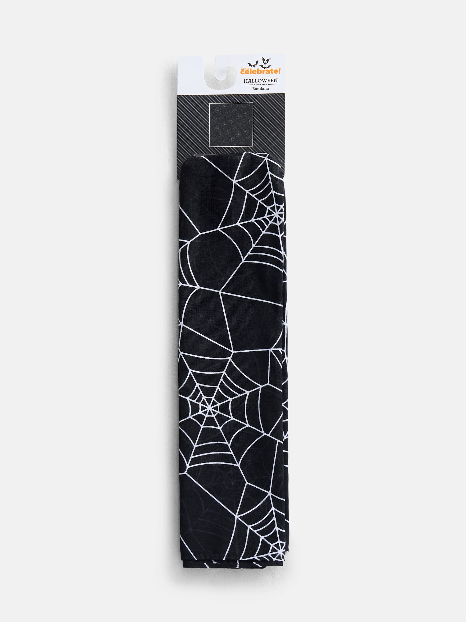 Way To Celebrate Halloween Women's Web Bandana, One Size, Black