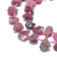thumbnail image 3 of Natural Tourmaline Beads Strands Nuggets 9~15x5~10x3~7mm Hole: 0.8mm 48~52pcs/strand 15.55 inch(39.5cm), 3 of 3