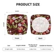 thumbnail image 6 of Lsque Leaf And Fruit Printed Square Couch Cushion Covers, Floral Sofa Cushion Covers Replacement, Stretch Couch Covers for Couch-16.9in, 6 of 9