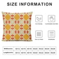 thumbnail image 6 of Acheng  Geometric Throw Pillow Cushion Cover, Linked Bold Geometric Shapes 70s Vintage Minimalist Pattern Bohemian Design, Decorative Square Accent Pillow Case,Orange Cream,Set of 2 White, 6 of 6