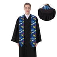 thumbnail image 4 of Fotbe Cartoon Shark Printed Class of 2024 Graduation Stole, 4 of 7