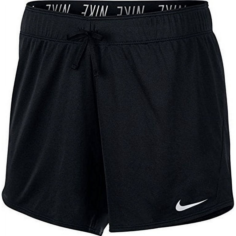 Nike Women s 5 Dry Attack Shorts Black Size L Walmart