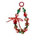 thumbnail image 1 of Llavero navideño con cuentas para mujer, cordón decorativo para teléfono móvil. Estrella roja, 1 of 9