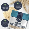 thumbnail image 4 of Great River Organic Milling Organic Whole Wheat Flour  Unbleached & Unbromated  High Protein & Fiber  Non-GMO, Kosher  Perfect for Sourdough, Bread, Rolls & Baking  5 Lb, 4 of 9
